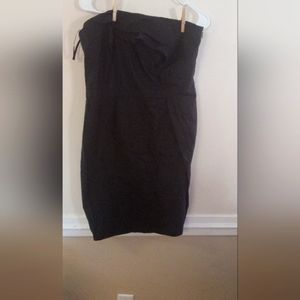 Ann Taylor Loft Classic Black Strapless Cocktail Dress, Size 12